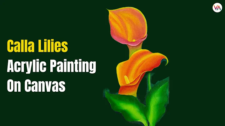 Calla Lilies - Acrylic Painting Tutorial On Canvas For Beginners | Painting Ideas Easy #art #acrylic