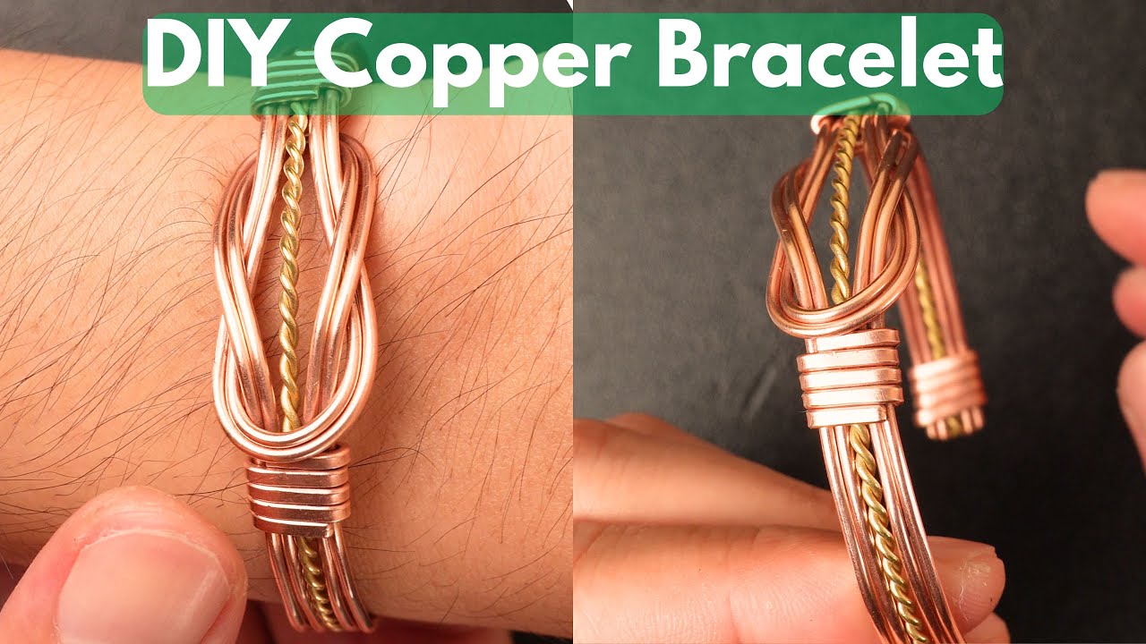 Turn Copper Wire into a Stunning Bracelet 🌿 Easy DIY Jewelry