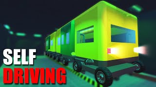 I Built a Self Driving Train System in Scrap Mechanic!