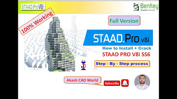 How to Install Staad Pro V8i SS6 Full Version 100% Working installation Guide