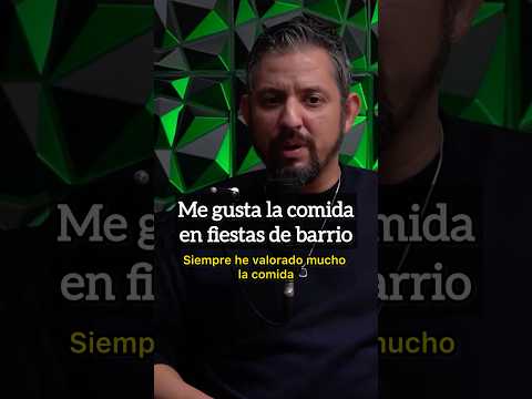 Me gusta la comida en fiestas de barrio.