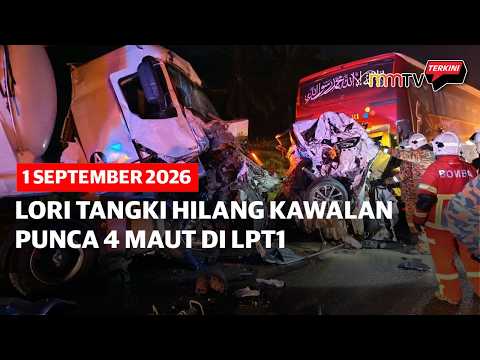 Lori tangki hilang kawalan punca 4 maut di LPT1