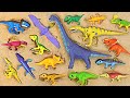 Defeat Giant Dinosaurs with Dinosaur Mecard Friends found in the Sand Mountain! | DuDuPopTOY