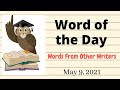 Word of the Day for May 9, 2021