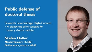 Defence of doctoral thesis in Electronics with Stefan Haller