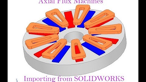 Importing Axial Flux Geometry from SOLIDWORKS to ANSYS Maxwell | Motor Design and Simulation