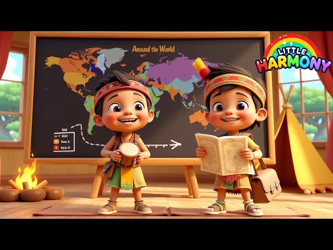 Indian Boy Traveling <strong>Around</strong> the World + More Nursery Rhymes &amp;<strong>amp</strong>; Kids Songs   - Little Harmony리틀하모니