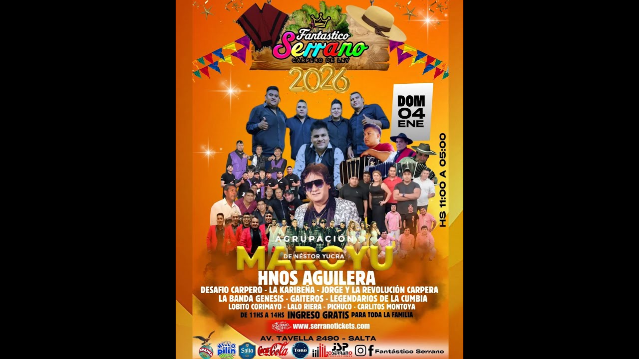 Gambino Streaming: 1er dom del 2026 en Fantastico Serrano!!!