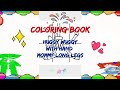 Coloring book  huggy wuggy with hand mommy long legs