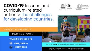 COVID-19 lessons and curriculum-related actions: The challenges for developing countries