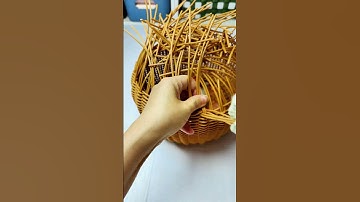 Rattan Craft Basket Idea  #diy #rattan #handmadetoran
