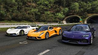 Forza Horizon 6 Drag race: Koengsegg Gemera vs Hennessey Venom F5 vs Koenigsegg Jesko