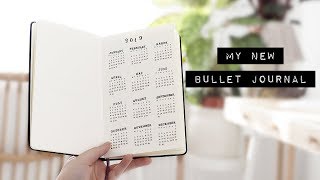 my new bullet journal // 2019 setup