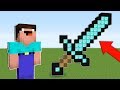WHY DID A NOOB BUILD A DIAMOND SWORD IN MINECRAFT NOOB VS FAST BUILDERS TROLLING MINECRAFT
