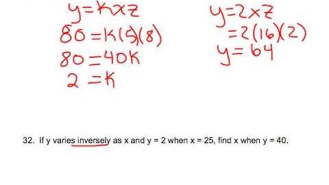 9-4:  Direct, Joint, and Inverse Variation