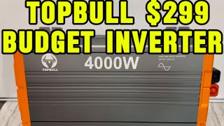 TOPBULL 4000Watt 12V to 110V Pure Sine Wave Power Inverter