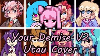Your Demise V2 But Every Turn a Different Character Is Used (FNF Your Demise V2) [UTAU Cover]