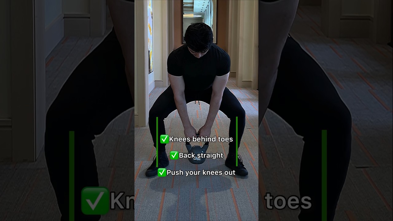 How to do “ kettlebell squats “ for glutes.