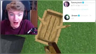 TommyInnit Reacts To Dream's Boat Craft Clutch.