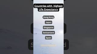 Countries with the highest life expectancy country world