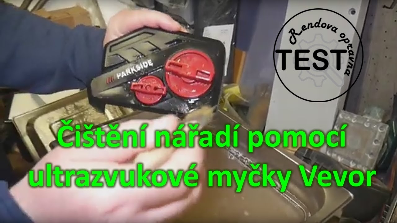 čištění nářadí pomocí ultrazvukové myčky Vevor