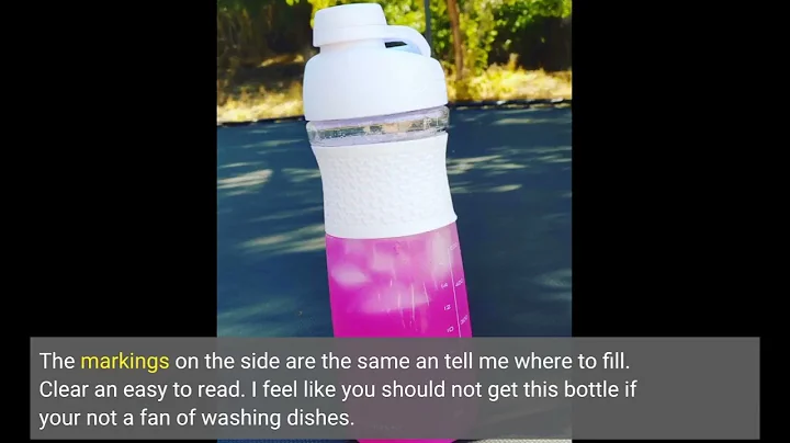 BlenderBottle SportMixer Shaker Bottle Perfect for Protein Shakes and Pre Workout, 20-Ounce, Bl...