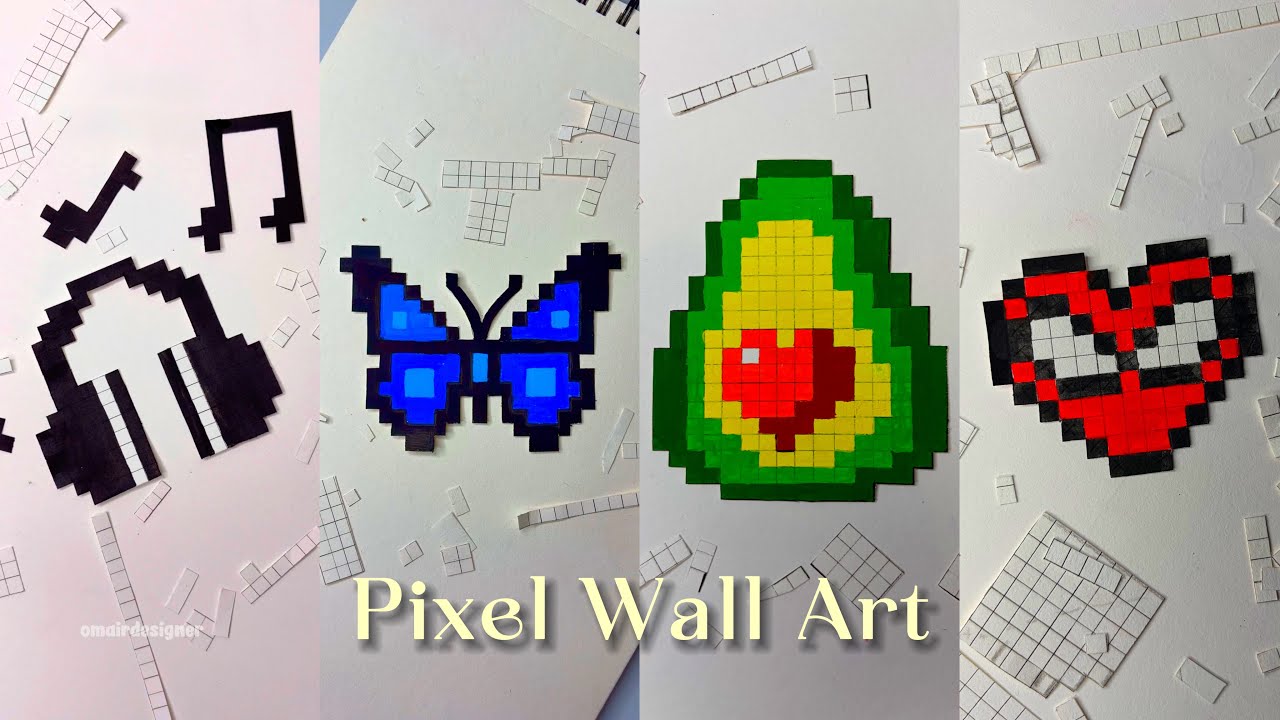 DIY Pixel Wall Art 🧩 | Handmade Aesthetic Decor
