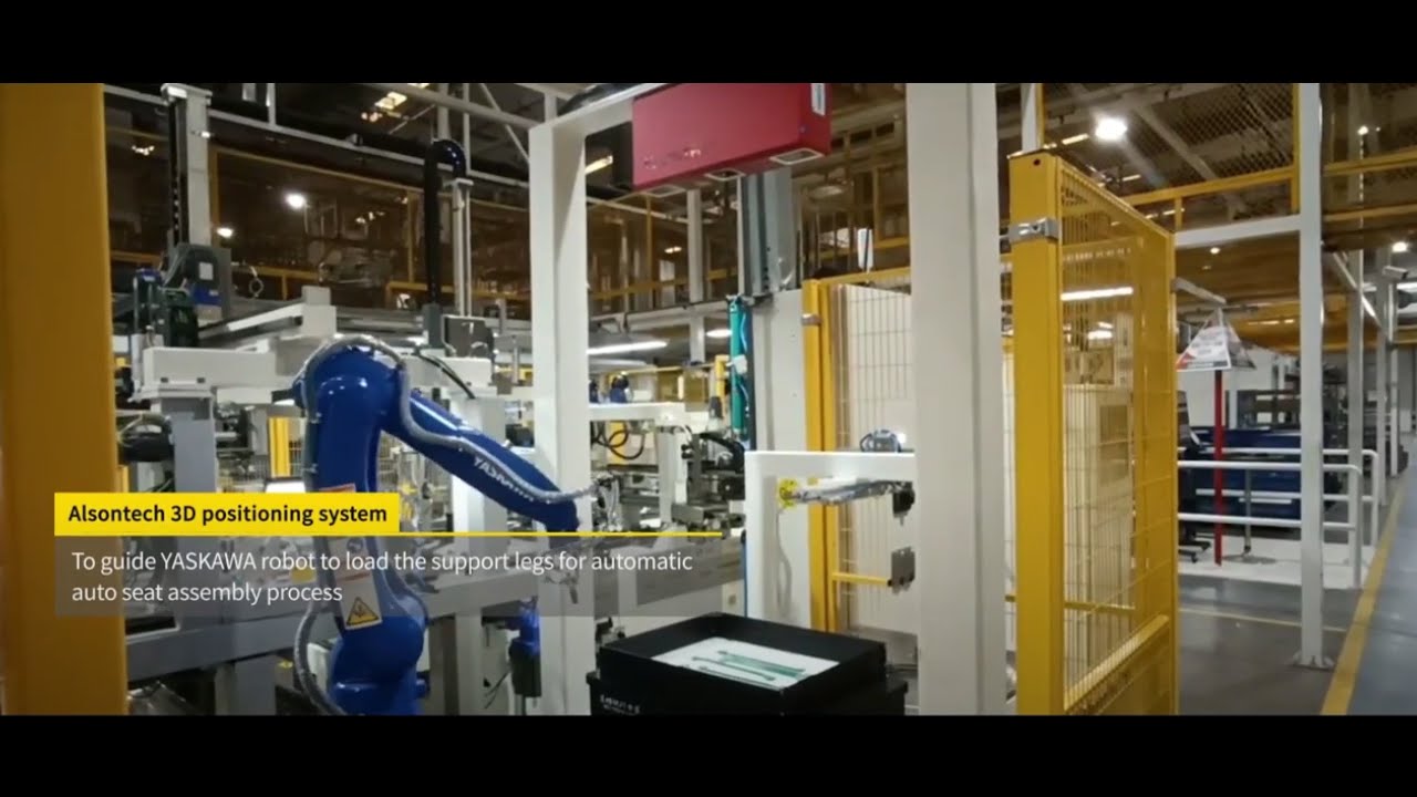 CNC Loading of Car Seat Parts 3D Vision Robot Guidance | AlSONTECH ...