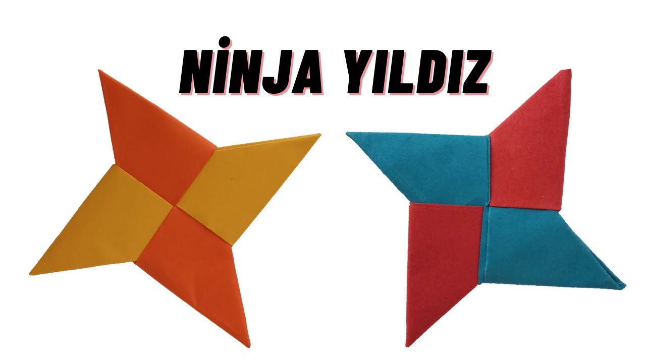Origami Ninja Yıldızı Yapımı, Kağıttan Ninja Yıldız Nasıl Yapılır