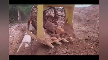 Bonovo Excavator Attachments Rotary Screening Bucket for All Excavators, Screen Bucket
