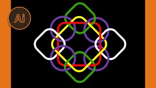 How to create intertwine shapes in Adobe illustrator