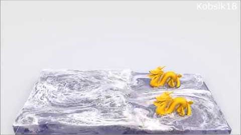 "Foam Generation for Particle-based Fluid Simulations" - DamBreakModelDragons1440k Intro