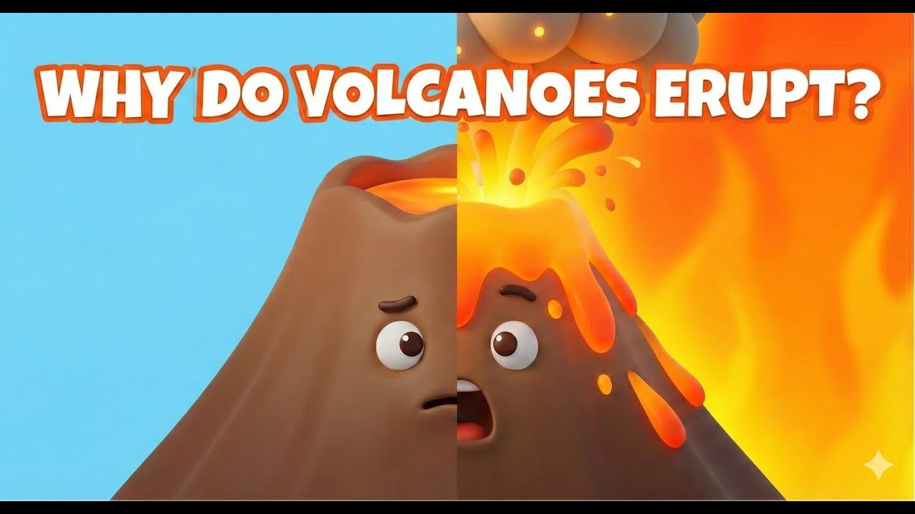 Why Do Volcanoes Erupt? | Fun Science Animation for Kids|Brainy Kidz TV ...