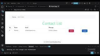 Django CRUD UI Design 🔥  Bootstrap Student List  Create Read Update Delete