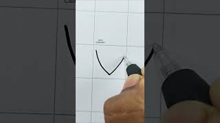 V - How to draw alphabet in bubble letters | Graffiti Letter - V