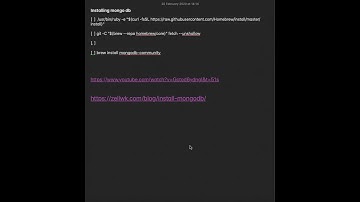how to install MongoDB on catalina