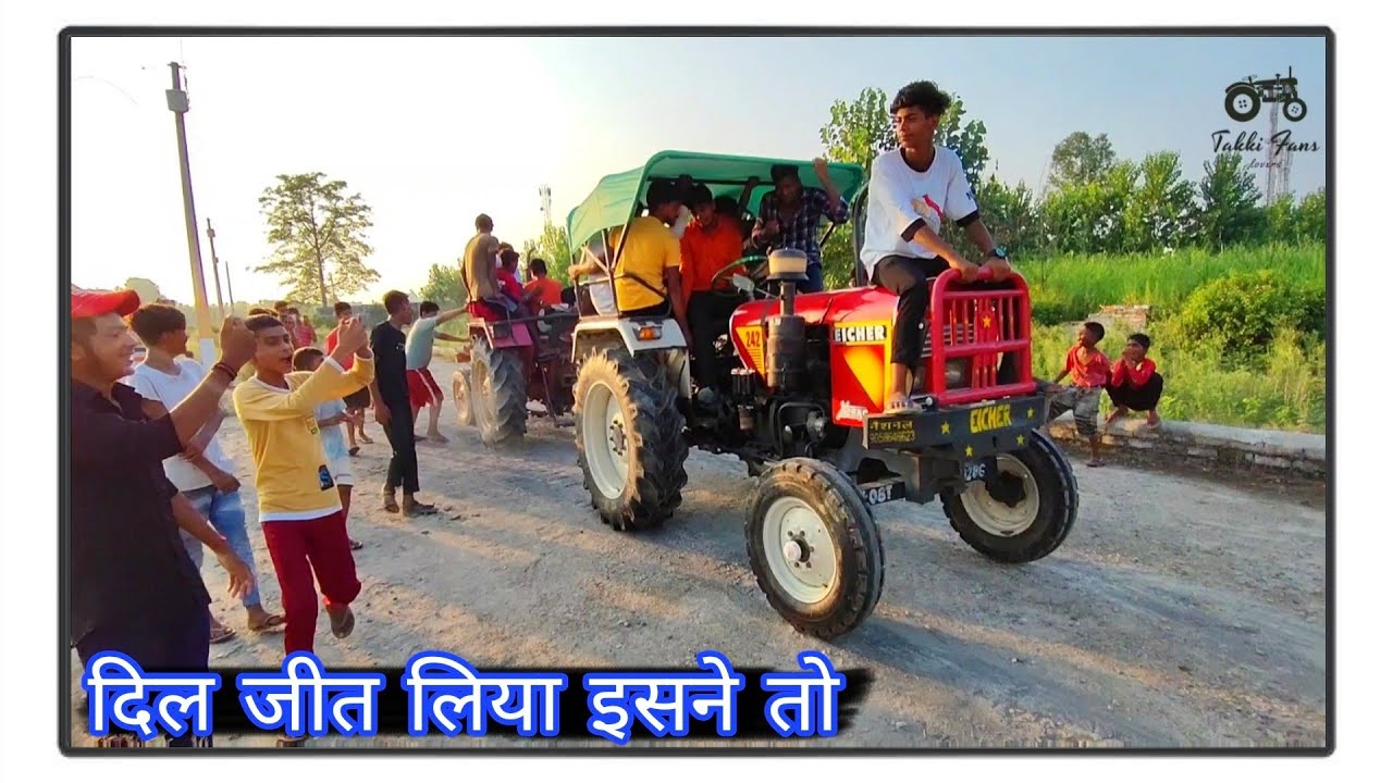 छोटा समझकर गलती कर दी 😃😜 // Eicher 242 vs Mahindra 265 Touchan mukabla 💪🤟