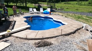 Cantilever Concrete Pool Deck