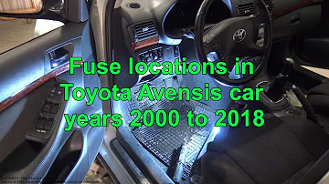 Comment trouver les fusibles d’habitacle de votre Toyota Avensis