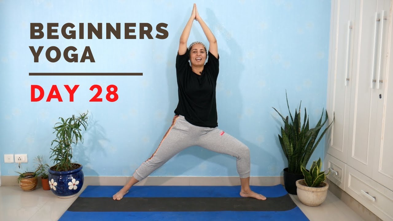 DAY 28- YOGA TUTORIAL FOR BEGINNERS - YouTube Video tutorial yoga