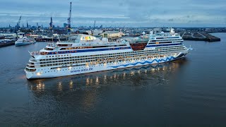 AIDAsol - Arrival in Hamburg-Steinwerder on the Morning of April 12, 2026