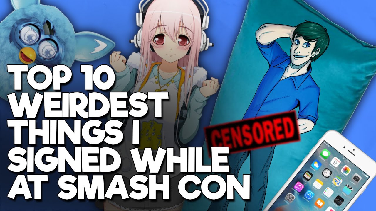 mario party switch TOP 10 WEIRDEST THINGS I SIGNED WHILE AT SMASH CON
