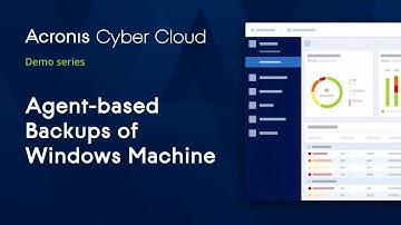 Agent-based Backups of Windows Machine | Acronis Cyber Backup Cloud |Acronis Cyber Cloud Demo Series