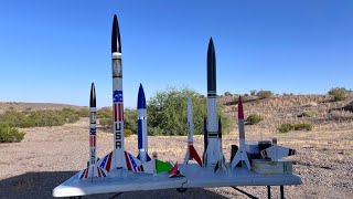 Blowing Dust Area Arizona Model Rocket Launches May 2024 Part 1