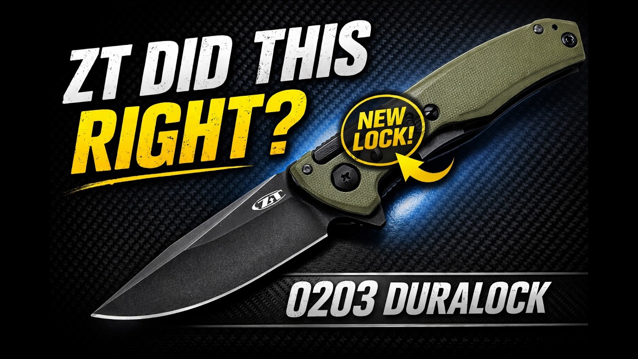 ZT 0203 DuraLock – Zero Tolerance's Most Fidgety EDC Knife? - YouTube