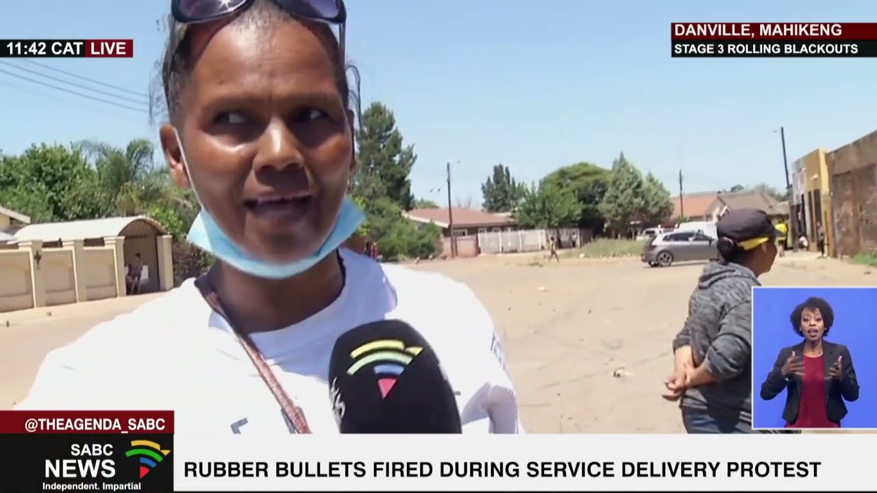 Danville: Rubber bullets fired during service delivery protest