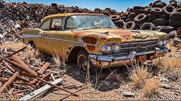 $20 Junkyard 1959 Chevrolet Impala Restored to NEW! | Abandoned 1959 Impala Brought Back to Life