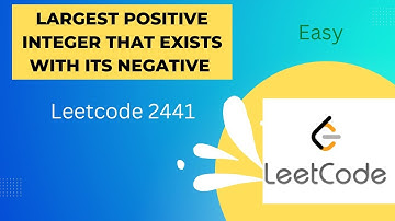 2441. Largest Positive Integer That Exists With Its Negative || In Java || Easy #leetcode