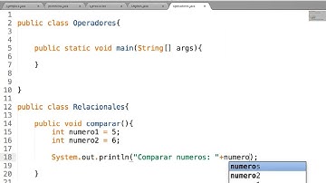 Operadores Relacionales en Java