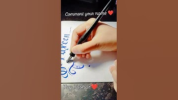 Tag Tushar❤like❤comment your name❤ share❤subscribe thig channel#calligraphyart#like❤#ytchannel